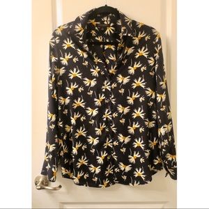 Banana Republic button down floral shirt